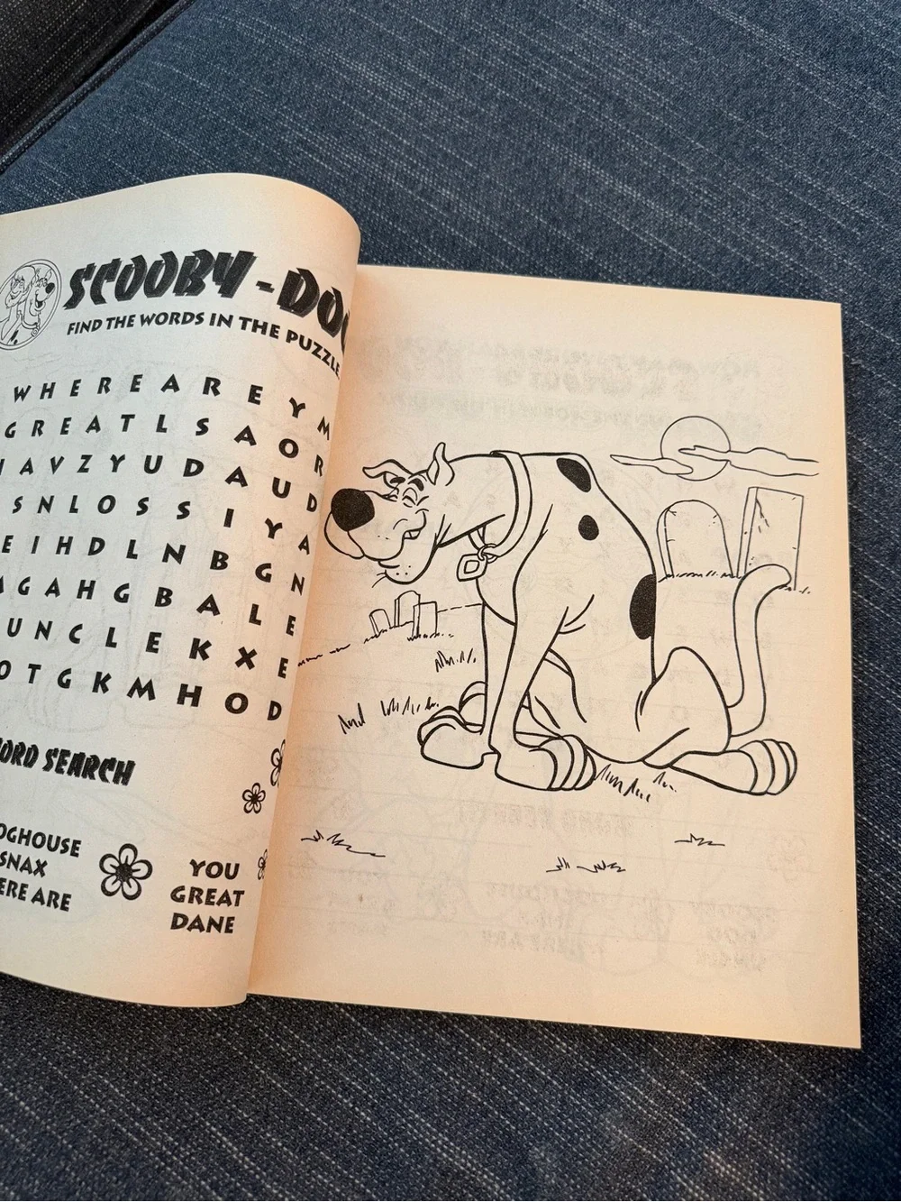 Vintage 1994 Scooby Doo Jumbo Coloring Activity Book Hanna Barbera